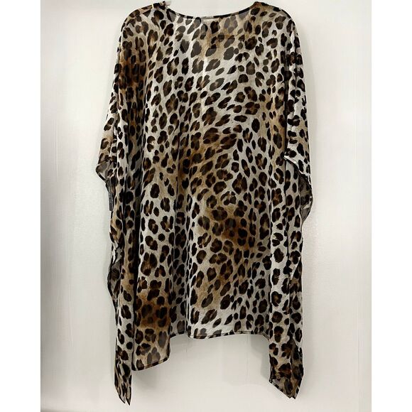 Vince Camuto Leopard Print M/L Swim Coverup - Picture 9 of 9